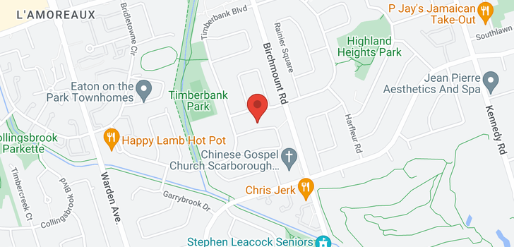 map of 55 Temple Bar Cres